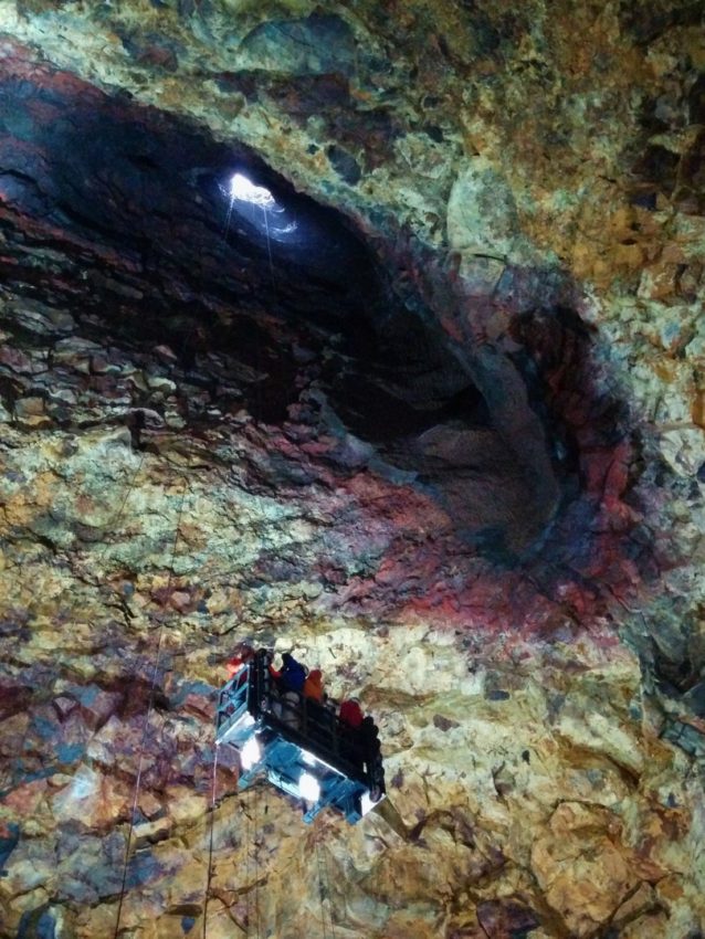Inside the volcano, Iceland, 2014